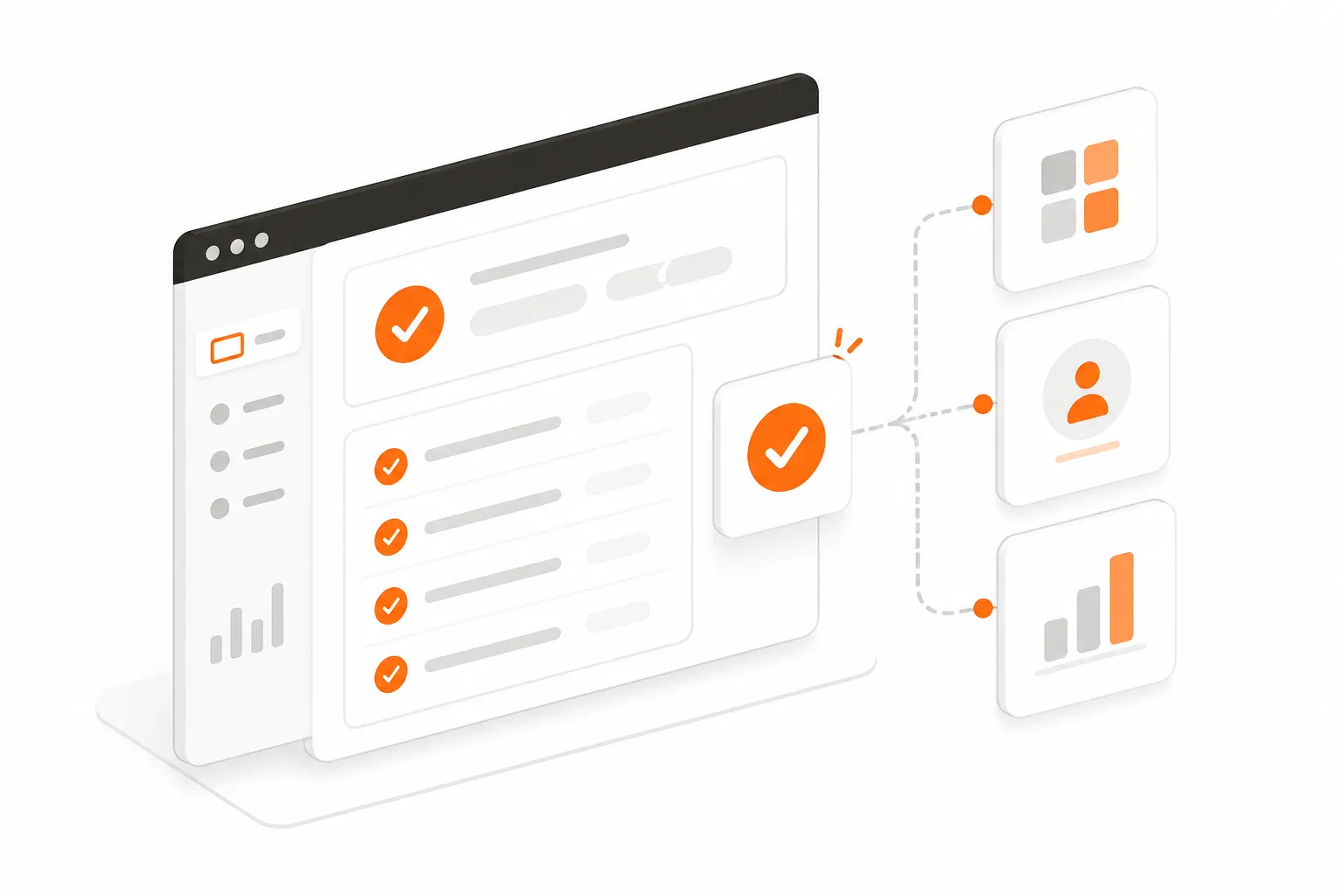 Dashboard showing automated CSP ticket resolution with connected Microsoft 365 and identity provider icons